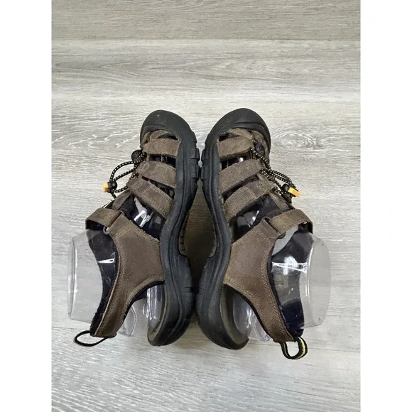 Keen Women's Sandal Brown Leather 6 Waterproof Hiking Outdoor Trail Toe Shoes‎ - Picture 4 of 8